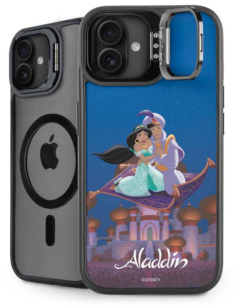Disney Aladdin and Jasmine Magic Carpet iPhone 16 Kickstand Case