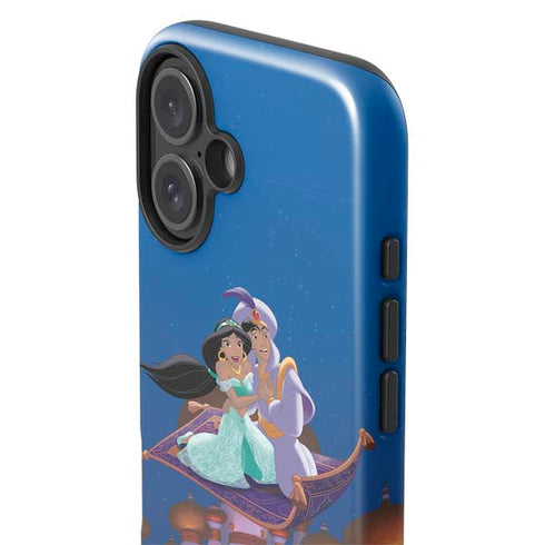 Disney Aladdin and Jasmine Magic Carpet iPhone 16 Plus Impact Case
