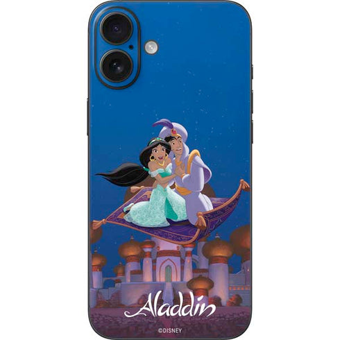Disney Aladdin and Jasmine Magic Carpet iPhone 16 Plus Skin