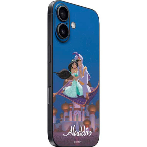 Disney Aladdin and Jasmine Magic Carpet iPhone 16 Plus Skin