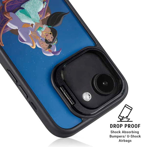 Disney Aladdin and Jasmine Magic Carpet iPhone 16e Kickstand Case