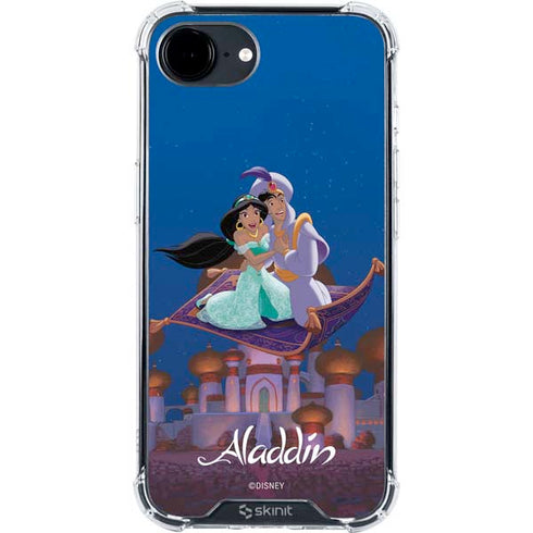 Disney Aladdin and Jasmine Magic Carpet iPhone 16e Clear Case