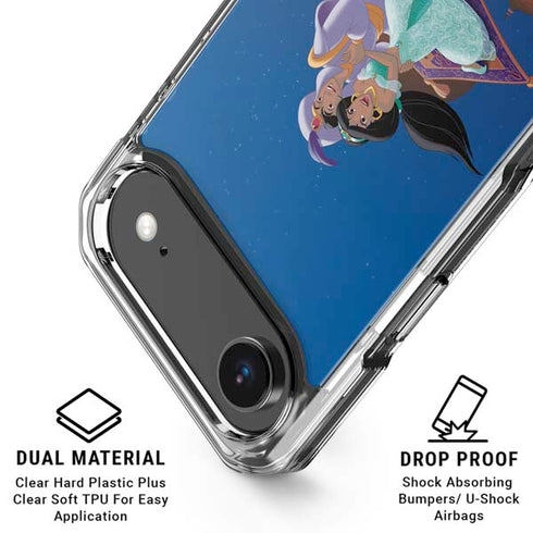 Disney Aladdin and Jasmine Magic Carpet iPhone 17 Air Clear Case