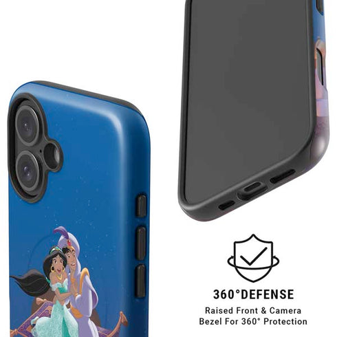 Disney Aladdin and Jasmine Magic Carpet iPhone 17 Magsafe Impact Case