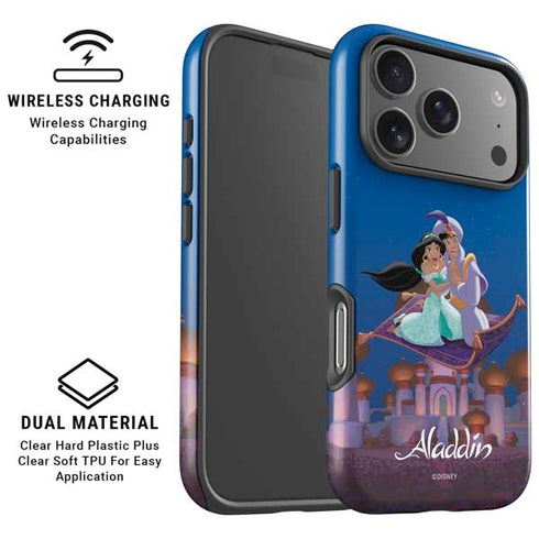 Disney Aladdin and Jasmine Magic Carpet iPhone 17 Pro Magsafe Impact Case