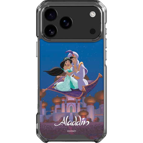 Disney Aladdin and Jasmine Magic Carpet iPhone 17 Pro Max Clear Case