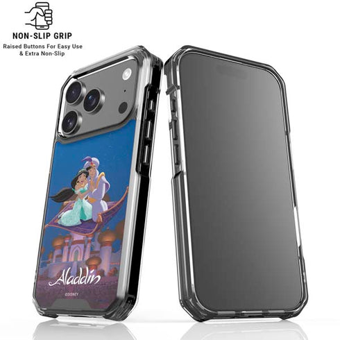 Disney Aladdin and Jasmine Magic Carpet iPhone 17 Pro Max Clear Case