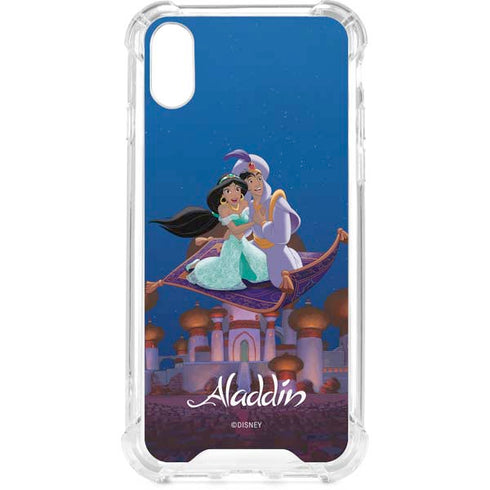 Disney Aladdin and Jasmine Magic Carpet iPhone XS Clear Case