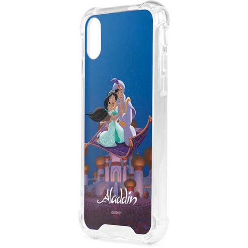 Disney Aladdin and Jasmine Magic Carpet iPhone XS Clear Case