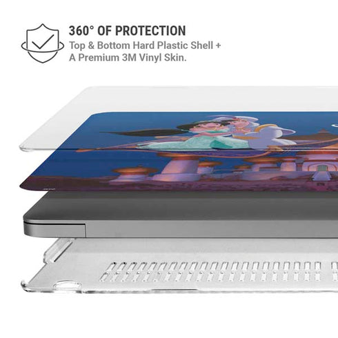 Disney Aladdin and Jasmine Magic Carpet MacBook Pro 14in (2021-24) Case plus Skin
