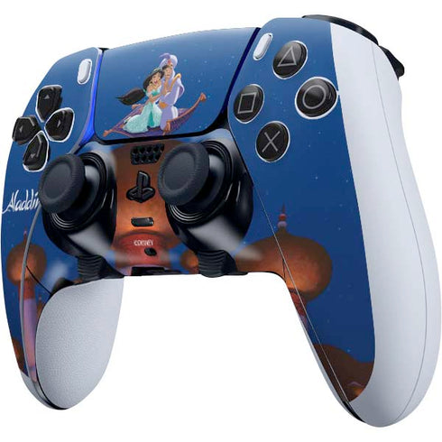 Disney Aladdin and Jasmine Magic Carpet PS5 DualSense Edge Pro Controller Skin