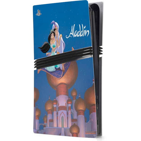 Disney Aladdin and Jasmine Magic Carpet PS5 Pro Console Skin
