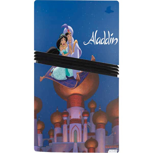Disney Aladdin and Jasmine Magic Carpet PS5 Pro Console Skin