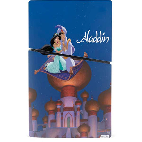 Disney Aladdin and Jasmine Magic Carpet PS5 Slim Digital Edition Console Skin