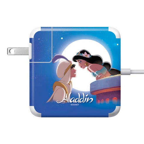 Disney Aladdin and Princess Jasmine Kiss 85W Power Adapter (15 and 17 inch MacBook Pro Charger) Skin