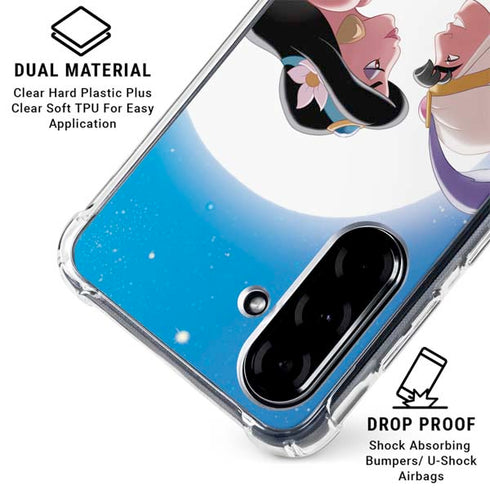 Disney Aladdin and Princess Jasmine Kiss Galaxy A36 5G Clear Case