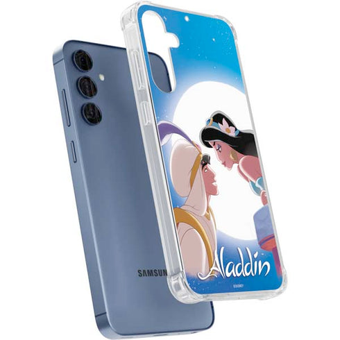 Disney Aladdin and Princess Jasmine Kiss Galaxy A55 5G Clear Case