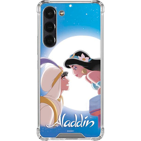 Disney Aladdin and Princess Jasmine Kiss Galaxy S24 FE Clear Case