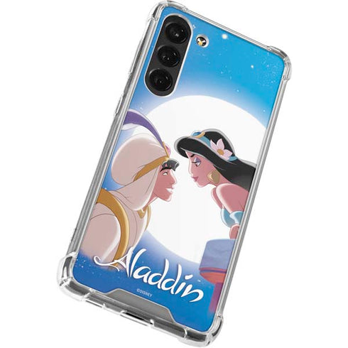 Disney Aladdin and Princess Jasmine Kiss Galaxy S24 FE Clear Case