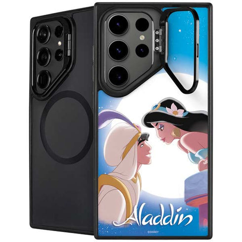 Disney Aladdin and Princess Jasmine Kiss Galaxy S25 Ultra Kickstand Case