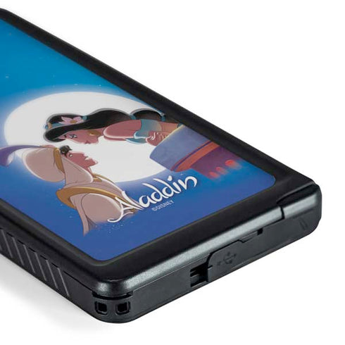Disney Aladdin and Princess Jasmine Kiss Galaxy S24 Ultra Waterproof Case