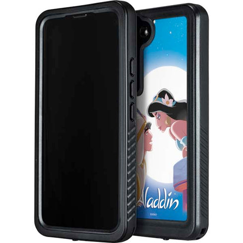 Disney Aladdin and Princess Jasmine Kiss Galaxy S24 Waterproof Case