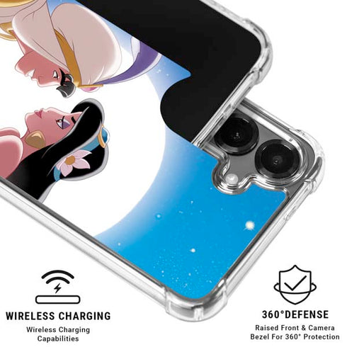 Disney Aladdin and Princess Jasmine Kiss Galaxy S26 Clear Case