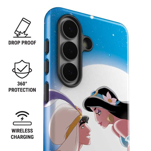Disney Aladdin and Princess Jasmine Kiss Galaxy S26 Plus Impact Case