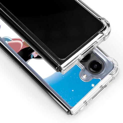 Disney Aladdin and Princess Jasmine Kiss Galaxy Z Fold5 5G Clear Case