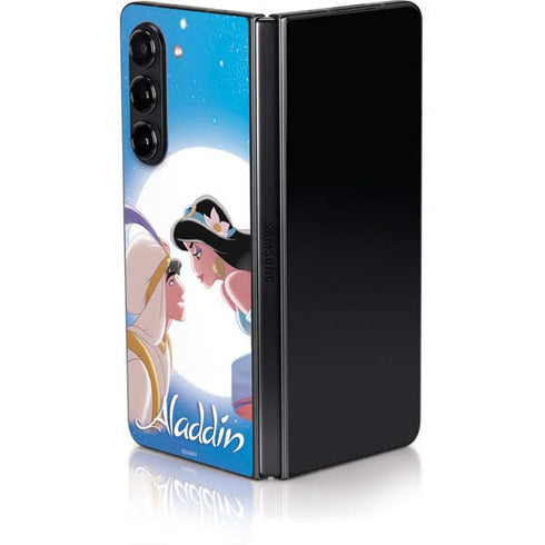Disney Aladdin and Princess Jasmine Kiss Galaxy Z Fold5 5G Skin
