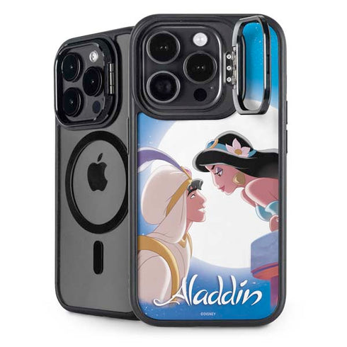 Disney Aladdin and Princess Jasmine Kiss iPhone 14 Pro Max Kickstand Case