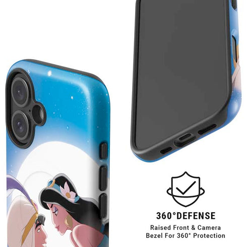 Disney Aladdin and Princess Jasmine Kiss iPhone 16 Plus Magsafe Impact Case