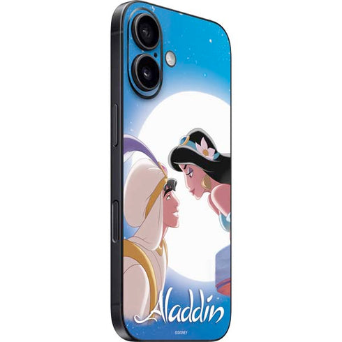 Disney Aladdin and Princess Jasmine Kiss iPhone 16 Plus Skin