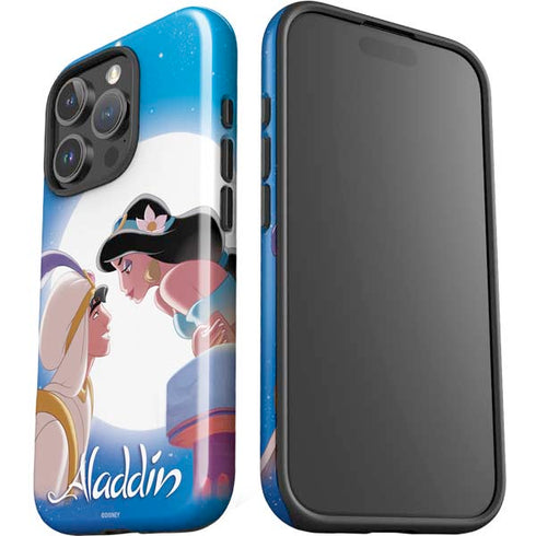 Disney Aladdin and Princess Jasmine Kiss iPhone 16 Pro Max Impact Case