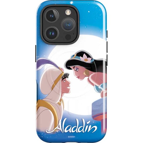 Disney Aladdin and Princess Jasmine Kiss iPhone 16 Pro Max Magsafe Impact Case