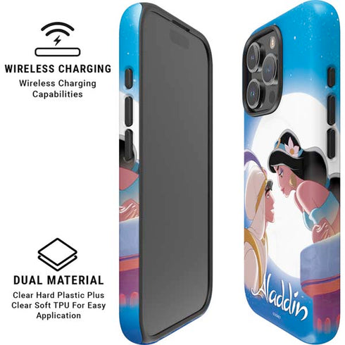 Disney Aladdin and Princess Jasmine Kiss iPhone 16 Pro Max Magsafe Impact Case