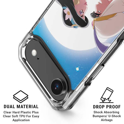 Disney Aladdin and Princess Jasmine Kiss iPhone 17 Air Clear Case