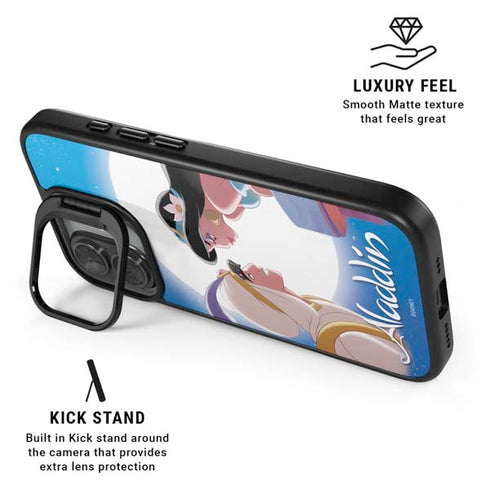 Disney Aladdin and Princess Jasmine Kiss iPhone 17 Kickstand Case
