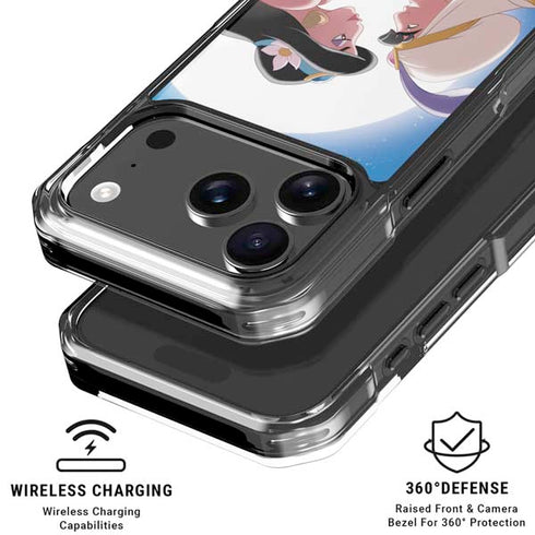 Disney Aladdin and Princess Jasmine Kiss iPhone 17 Pro Clear Case
