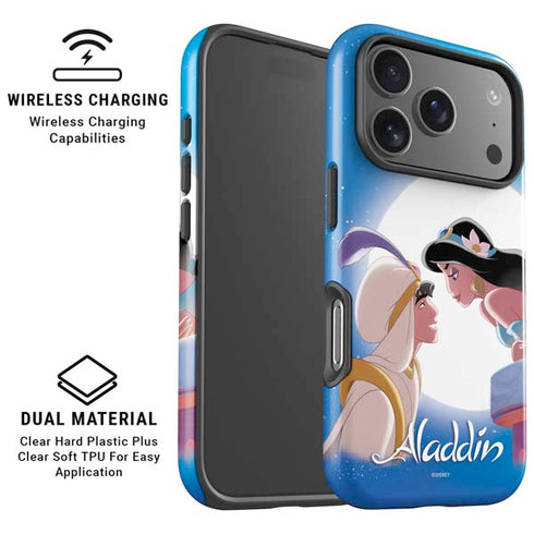 Disney Aladdin and Princess Jasmine Kiss iPhone 17 Pro Magsafe Impact Case