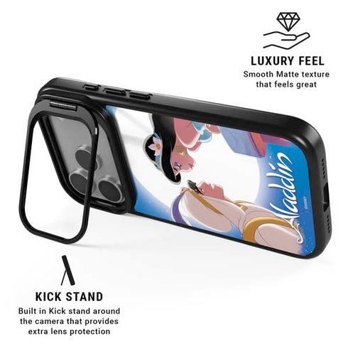 Disney Aladdin and Princess Jasmine Kiss iPhone 17 Pro Max Kickstand Case