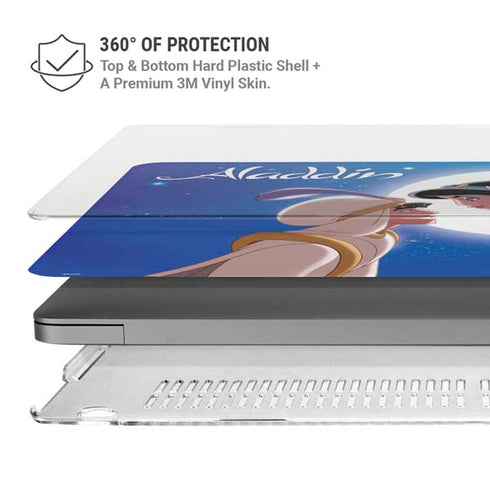 Disney Aladdin and Princess Jasmine Kiss MacBook Pro 14in (2021-24) Case plus Skin