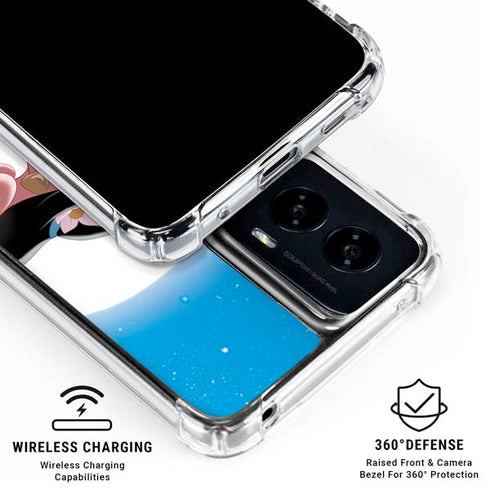 Disney Aladdin and Princess Jasmine Kiss Moto G Power 5G (2024) Clear Case