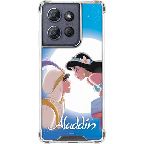 Disney Aladdin and Princess Jasmine Kiss Moto G Power 5G (2025) Clear Case