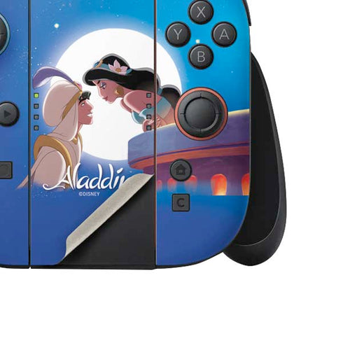 Disney Aladdin and Princess Jasmine Kiss Nintendo Switch 2 (2025) Joy-Con Controller Skin