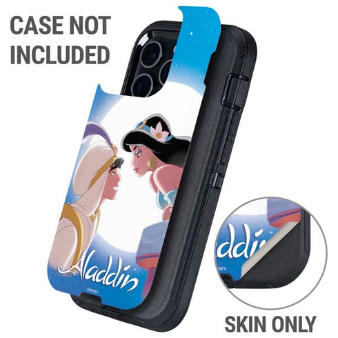 Disney Aladdin and Princess Jasmine Kiss Otterbox Defender iPhone Skin