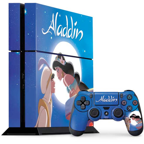 Disney Aladdin and Princess Jasmine Kiss PlayStation PS4 Skins