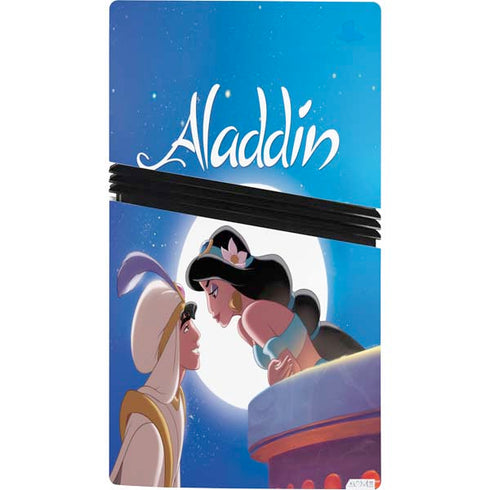 Disney Aladdin and Princess Jasmine Kiss PS5 Pro Bundle Skin