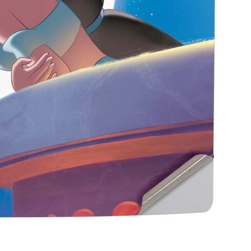 Disney Aladdin and Princess Jasmine Kiss PS5 Pro Disk Console Skin