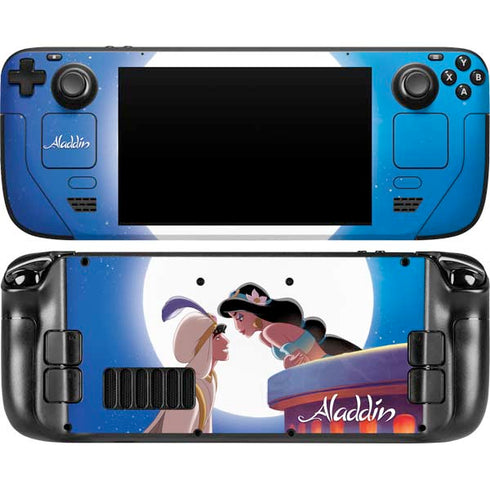 Disney Aladdin and Princess Jasmine Kiss Steam Deck Handheld Gaming Computer Skin